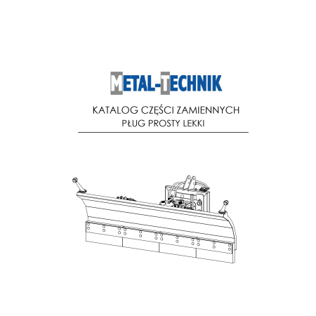 Części zamienne Metal-Technik Pług prosty lekki